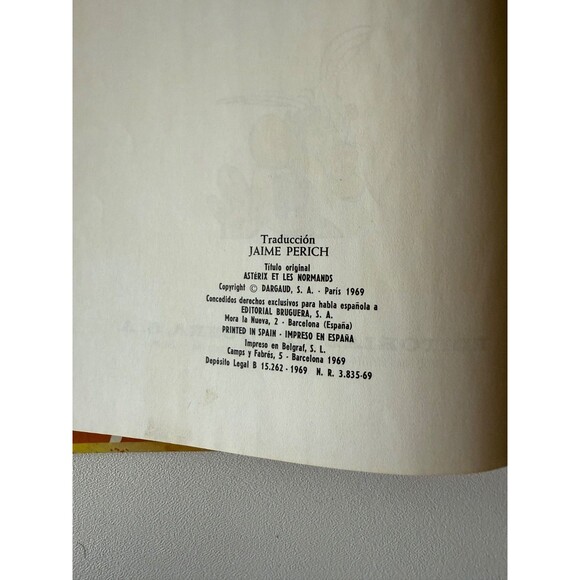 Asterix Y Los Normandos Goscinny Uderzo Hardcover Comic Book Spanish EX - Picture 6 of 7